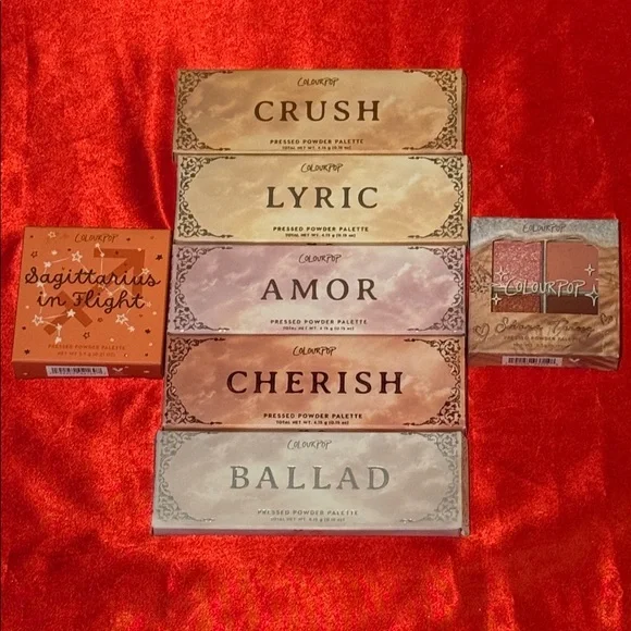 WOW POSHMARK Colourpop - 7 NEW Palettes!! Crush Lyric Amor Cherish Ballad & MORE - Picture 1 of 16
